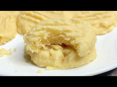 3 Ingredient Melt In Your Mouth Shortbread Cookies | Recipe