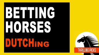 Horse Racing Tips: dutch the wager to protect your bankroll 💰