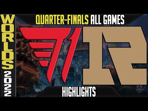 T1 vs RNG Highlights ALL GAMES | Worlds 2022 Quarterfinals | T1 vs Royal Never Give Up