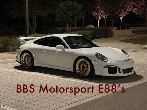 Installing New Wheels on my Porsche GT3! (BBS E88)