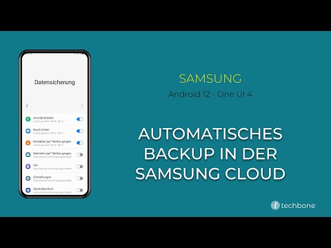 Automatisches Backup in der Samsung Cloud - Samsung [Android 12 - One UI 4]