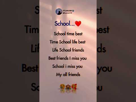 School Life: Best Memories Best Friends 🥺 | #school #friendship #sadstatus #bestfriend #missyou