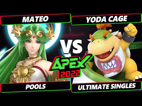 Apex 2022 - Yoda Cage (Bowser Jr) Vs. Mateo (Palutena) SSBU Ultimate Tournament