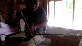 Bowed Saw Blade Prepared Guitar