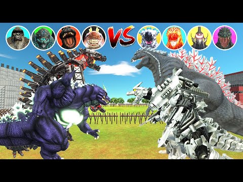Kaiju Tournament 2VS2 Team Super Godzilla, Mechagodzilla VS Team Godzilla Ultima , Kiryu in ARBS