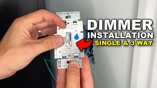 How to Install a Dimmer Switch - Single Pole or 3 Way