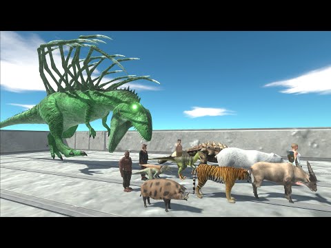 Escape from ALIEN CARCHARODONTOSAURUS - Animal Revolt Battle Simulator