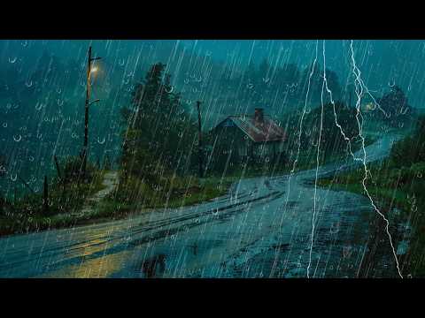 Sonido de Lluvia Relajante para Dormir - Lluvia y Truenos en Techo , Rain Sound for Sleeping #199