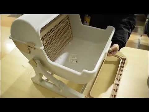 Bequeme Reinigung mit der halbautomatischen Katzentoilette Flip-Fun