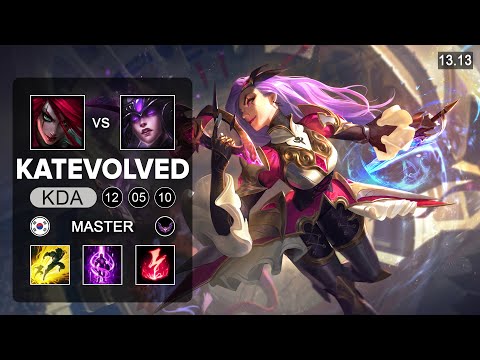 KatEvolved Katarina vs Syndra Mid - KR Master - Patch 13.13 Season 13