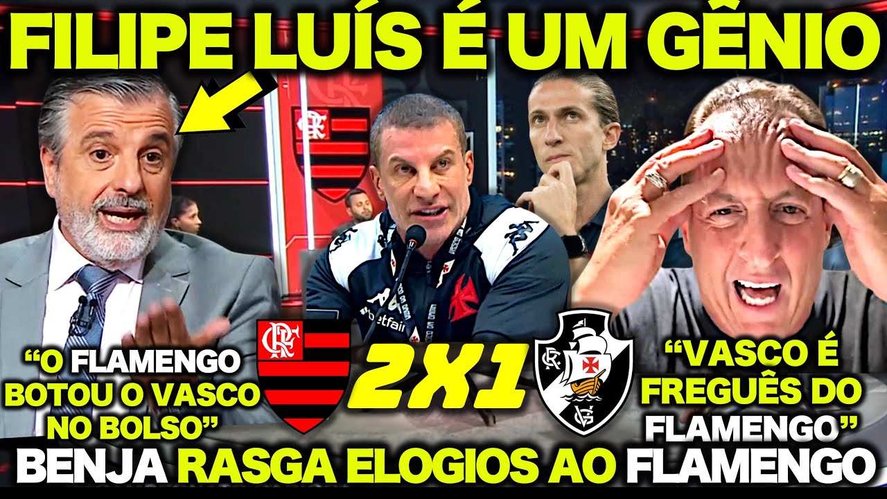 BENJA RASGA ELOGIOS ao FLAMENGO e PASCOAL EXALTA TRABALHO de F.LUÍS NO FLAMENGO ! "É INCOMPARÁVEL"