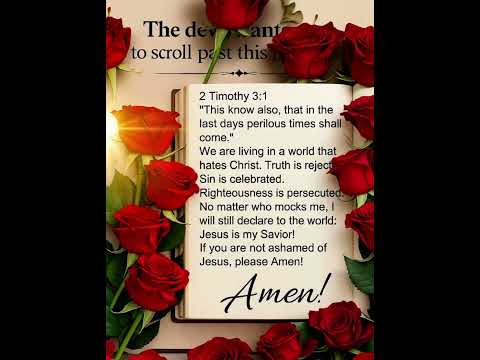 🎥 Title: Perilous Times Shall Come | 2 Timothy 3:1   #comeuntochrist #bible verse #10promises
