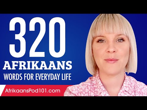 320 Afrikaans Words for Everyday Life - Basic Vocabulary #16