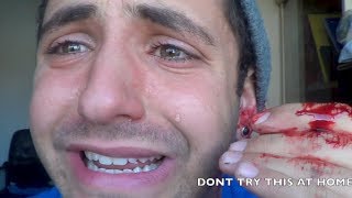 PIERCING MY EARS FAIL!