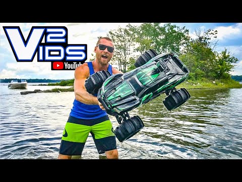 1/4 Mile Traxxas Xmaxx Hydroplane!