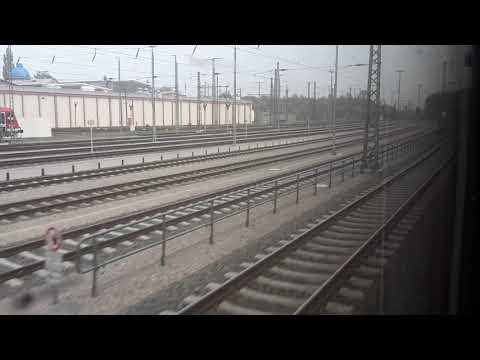 ICE 802 Mitfahrt über die VDE 8.2 Erfurt-Leipzig/Halle (1/2)