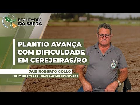 Plantio da soja avança com dificuldades seguindo chuvas pontuais em Cerejeiras/RO