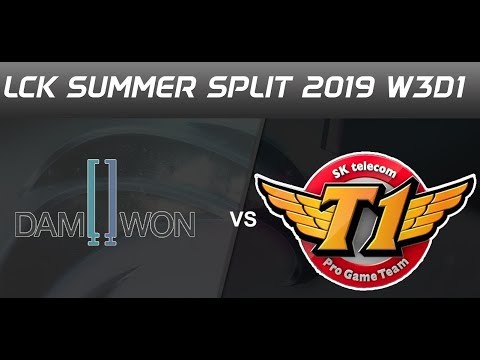 DAMWON Gaming vs SK Telecom T1 | LCK Summer 2019 W3G1 | FULL GAME