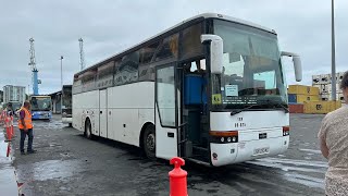 Noumea: VanHool coach shuttle from the Container port to Cruise ship terminal December 2022.