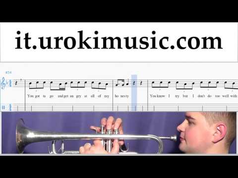 Lezioni di Tromba Justin Bieber - Sorry Tutorial Spartito Parte#2 um-i276