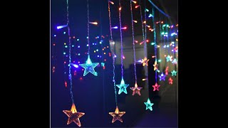 Snowflake Curtain Light -- decorate your windows