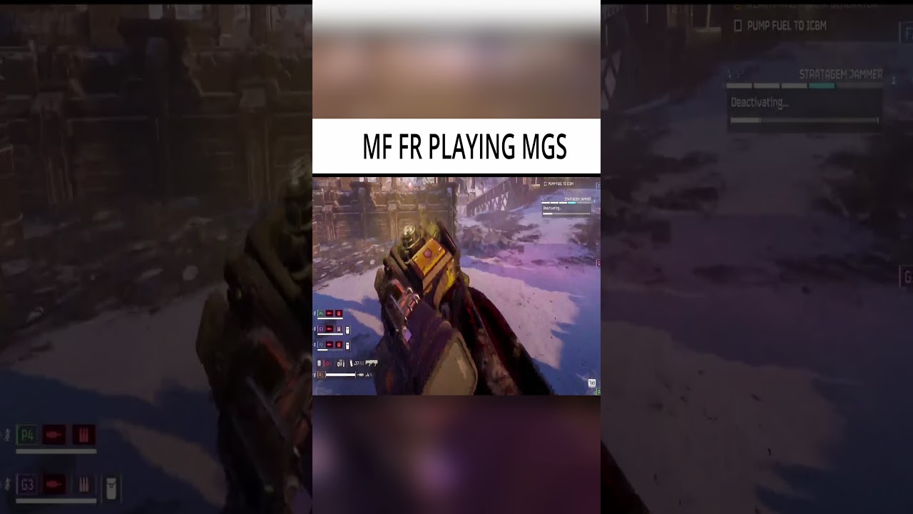 Mf really playing MGS in Helldivers 2 #gaming #helldivers2