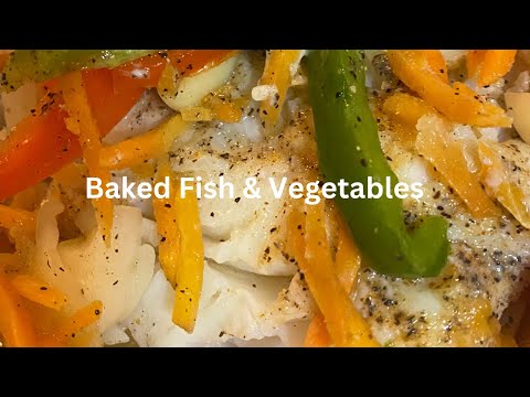 Baked Cod & Vegetables in Foil #tinfoil #fishrecipe  #casouthernbelle
