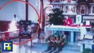 Imagen captada por cámaras de seguridad en una iglesia de Colombia tiene enfrentados a los creyentes