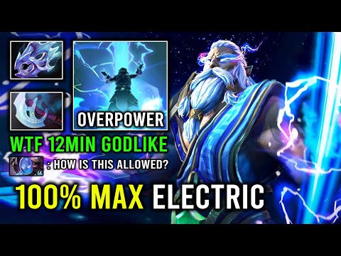 Unlimited Electric Right Click Zeus 12Min Godlike Moon Shard Max ATK Speed EZ 25Min GG Dota 2
