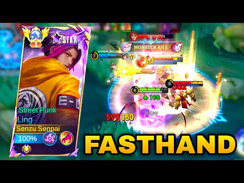 LING FASTHAND AGGRESSIVE PLAY DESTROYS ENEMY | TOP GLOBAL LING GAMEPLAY MOBILE LEGENDS