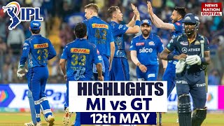 MI vs GT Full Match Highlights 2023: Mumbai vs Gujarat Highlights | Today Match Highlights