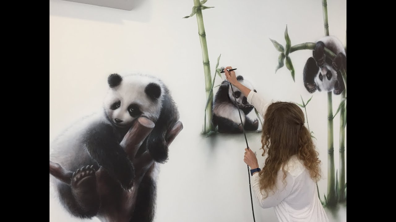Роспись детской Волшебные панды