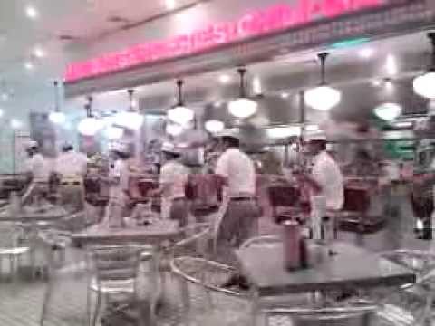 Johnny Rockets Dubai Mall The Villager's Dancing Crew 