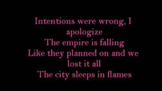 The City Sleeps In Flames - Scary Kids Scaring Kids - With Lyrics