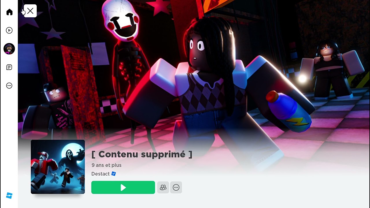 Roblox Contenu Supprime parti 1