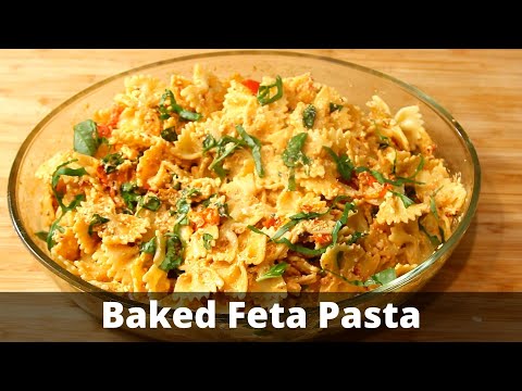 Baked Feta Pasta Recipe From TikTok | Tomato and Feta Pasta recipe | Feta Cheese tomato pasta