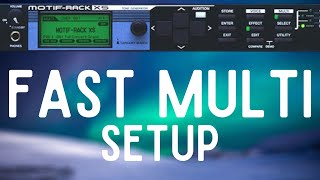 Video thumbnail for Motif XS Rack Multitimbral Setup for Composing by shawn muench