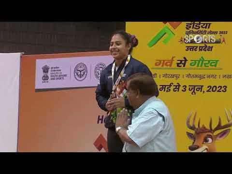 Medal Ceremony 🏅 WEIGHTLIFTING 🏋️  Women's 55 KG - Khelo India University Games 2022
