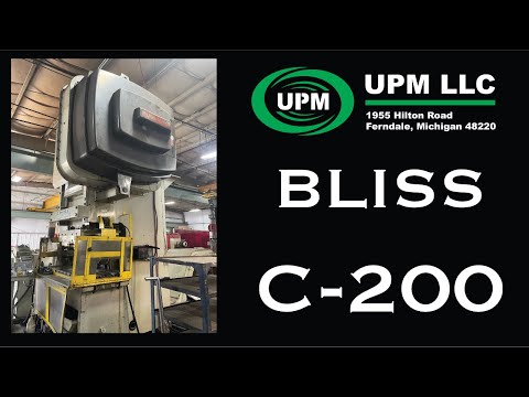 1998 BLISS C-200 OBI / Gap Frame Press | Universal Press & Machinery (UPM) (1)