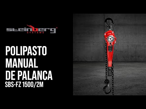 vídeo - Polipasto manual de palanca - 1.500 kg - 2 m
