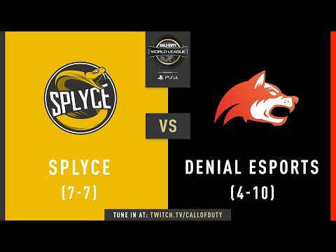 Splyce vs Denial Esports | CWL Pro League 2019 | Division B | Week 9 | Day 4
