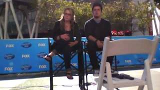 Lee DeWyze and Crystal Bowersox American Idol press conference