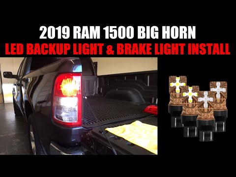 2019 2020 2021 Ram 1500 - How Easy it is to Install LED Reverse Backup Light Brake Stop Light Bulb