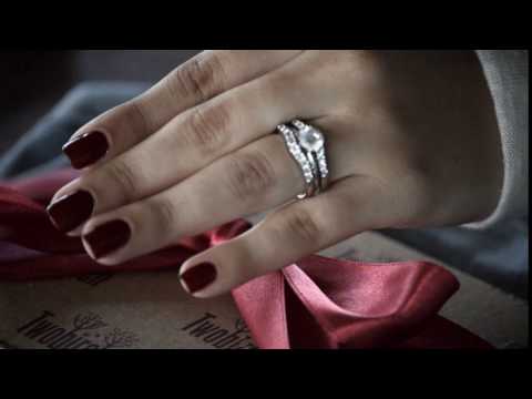 0.71 ct. Double Shared Prong Contoured Ring Guard - TwoBirch TB-GUARD-0040-WG-J