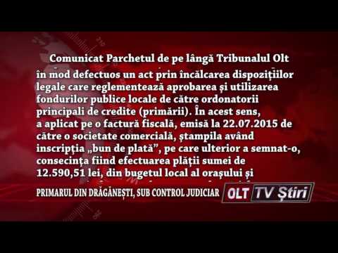 PRIMARUL DIN DRAGANESTI SUB CONTROL JUDICIAR 0909