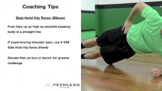 433. Side Hold Hip Raise (Elbow)