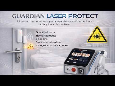 Guardian Laser Protect dispositivo sicurezza porta cabina estetica