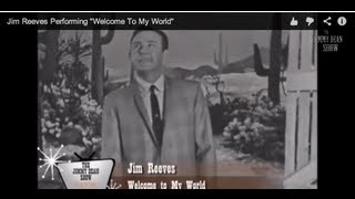 Jim Reeves Performing &quot;Welcome To My World&quot; LIVE on The Jimmy Dean Show 1964