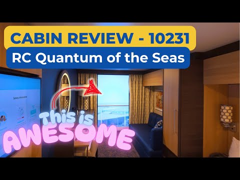 Thumbnail for Cruise Cabin Review Royal Caribbean Quantum of The Seas Virtual Balcony 10231