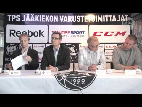 TPS - lehdistötilaisuus yhteistyökumppanista ja pelaajatilanteesta 2.5.2012